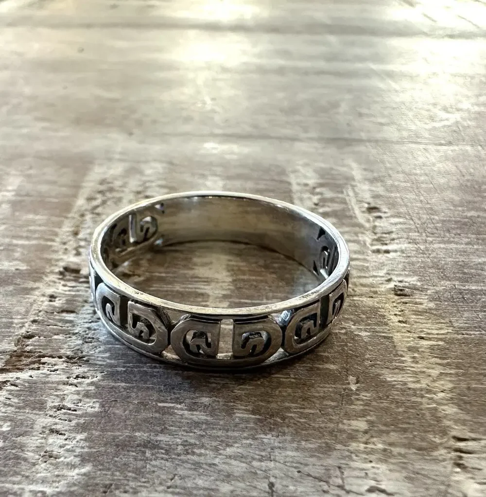 Petroglyph Sterling Silver 925 Ring Size 13 From St. John USVI